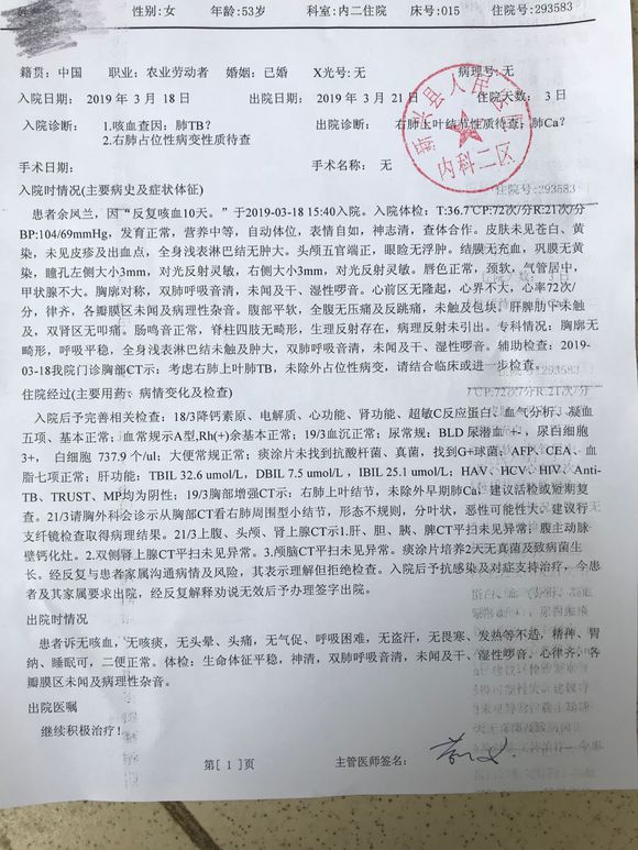 医生说是肺癌，请问严重吗？